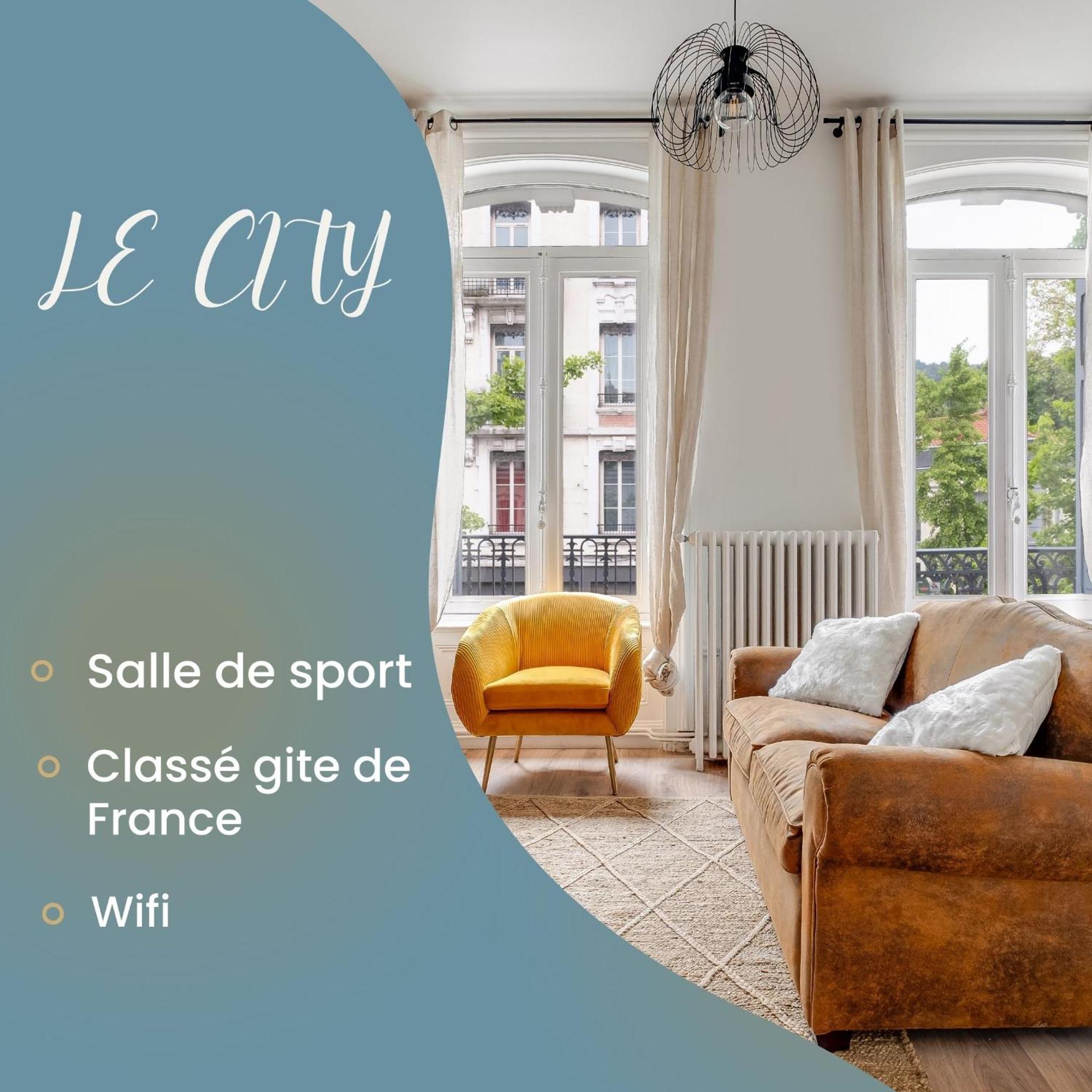 Grand Appartement «  City » Spacieux Et Moderne Saint-Etienne  Eksteriør billede
